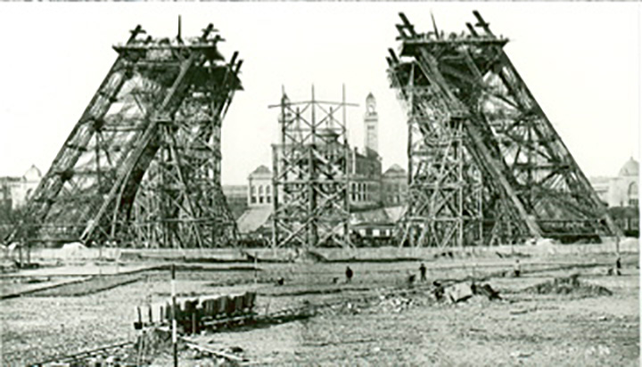 The Eiffel Tower Grows, December 7, 1887 – Otis Archives