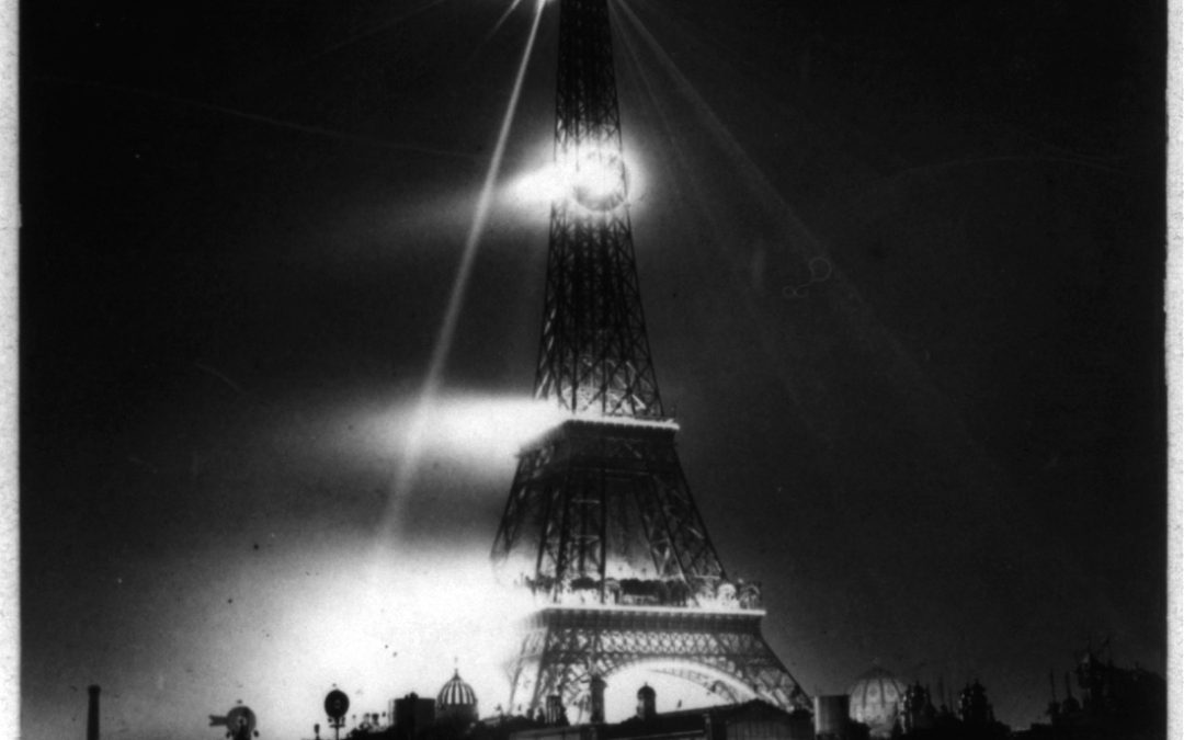 Eiffel Tower Aglow at Night