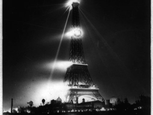 Eiffel Tower Aglow at Night