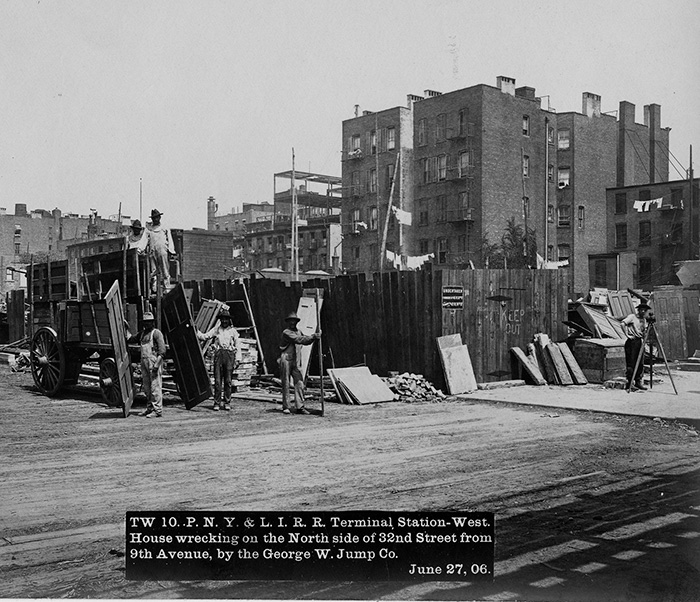 House wrecking at Penn Station site, June 27, 1906