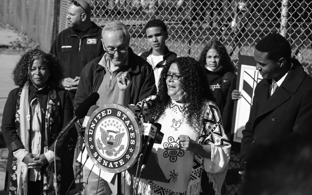 Bronx Activist Nilka Martell and Senator Chuck Schumer